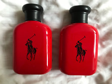 2x Ralph Lauren Polo vermelho pós-barba/garrafas de fragrância - 75ml (vazio) comprar usado  Enviando para Brazil