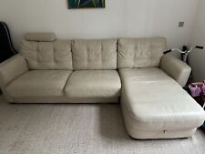 Dfs cream leather for sale  LONDON