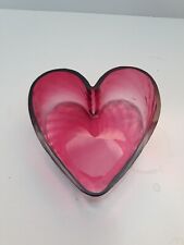 heart shaped glass bowls for sale  South Orange