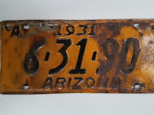 1931 arizona license for sale  Phoenix