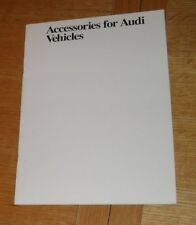 Audi accessories brochure for sale  FAREHAM