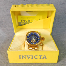 Invicta Russian 1959 Mergulhador Modelo 5932 Dourado e Azul 52mm NOVO Taco e Correia Funciona Uso comprar usado  Enviando para Brazil