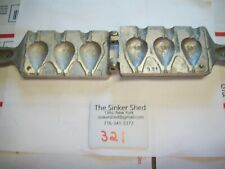 Sweet molds oval cored line sinker Mold #321   3 oz production - FREE SHIPPING for sale  Shipping to South Africa