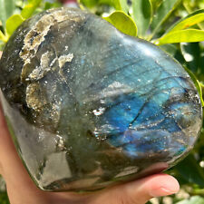 Piedra alargada natural 1,69 lb cristal en forma de corazón energía decorativa segunda mano  Embacar hacia Mexico