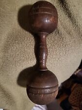 Used, Rare Salesman Sample Vintage Wooden Dumbbell  - 5 Oz Weight Very Small for sale  Shipping to South Africa