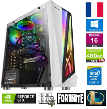 PC Gamer Core i5, GT 730 2 Go, 16Go Ram, 480 Go SSD Windows 10 AZERTY d'occasion  La Garenne-Colombes