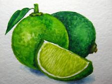 Watercolor painting lime for sale  USA
