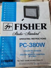 Fisher PC-380W 1986 manual de televisión segunda mano  Embacar hacia Argentina