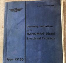 Hanomag tractor instruction for sale  SLEAFORD