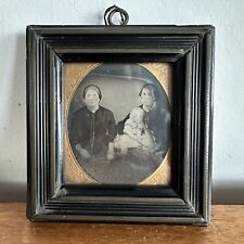 Small Antique Framed Family Photo 10cm x 11cm Ladies Baby 1800s Portrait Creepy for sale  Shipping to South Africa