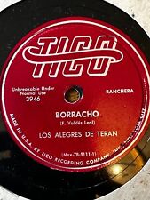 Latin 78 Corrido TICO Los Alegres De Teran Borracho Aqui Esta Heraclio Bernal Muito bom estado comprar usado  Enviando para Brazil