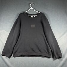 Sudadera para hombre Adidas negra manga larga talla M algodón segunda mano  Embacar hacia Mexico