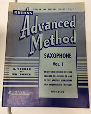 Usado, Saxofone Rubank Advanced Method Vol. 1 Rubank Inc. H. Voxman and Gower comprar usado  Enviando para Brazil