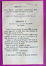 Sezze regio decreto usato  Italia