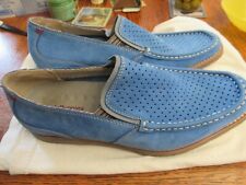 Zapatos de gamuza azul retro de Hush Puppies para hombre 9 anchos o E nuevos sin usar. segunda mano  Embacar hacia Argentina
