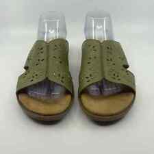 Sapatos de couro Naturalizer Viola Comfort WMNS 9 1/2 verde sandálias recortes, usado comprar usado  Enviando para Brazil