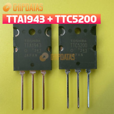 1 par novo transistor de energia TTA1943 + TTC5200 ou 2 peças TTA1943 Toshiba TO-3PL PNP comprar usado  Enviando para Brazil