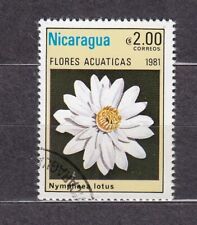 NICARAGUA  1981 Kwiaty Wodne  2,00 used, używany na sprzedaż  PL
