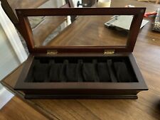 Bombay Oak Wrist Watch Holder/Display Case 14" Long - Holds 6 Watches for sale  Shipping to South Africa