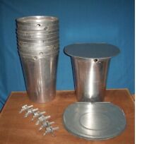 Usado, 6 baldes de seiva de alumínio (2 gal) 6 tampas TAMPAS 6 TORNEIRAS bicos de espiões MAPLE comprar usado  Enviando para Brazil