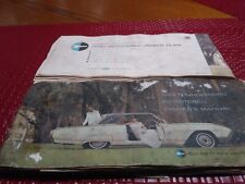 1963 Ford Thunderbird Registered Owners Manual ORIGINAL , used for sale  Shipping to South Africa