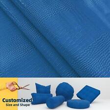 Pd026 Cushion Cover*Blue*Faux Leather Crocodile Skin waterproof Glosssy Case for sale  Shipping to South Africa