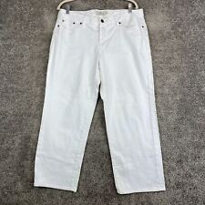 Jeans cropped Lucky Brand Sweet feminino tamanho 14/32 branco cintura média 5 bolsos, usado comprar usado  Enviando para Brazil