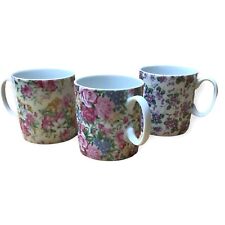 Floral mugs three for sale  Molt