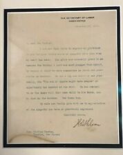 William Bauchop Wilson Signed Typed Written Letter Dec. 26,1916 1st Sec of Labor for sale  Shipping to South Africa