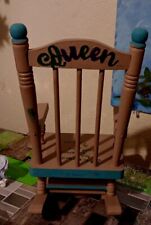 handpainted refinished wooden chair for dolls or as a collectible for adults, used for sale  Shipping to South Africa