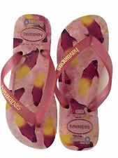 Chinelos femininos originais HAVAIANAS tamanho 7/8 rosa Royal Grama Conservation comprar usado  Enviando para Brazil