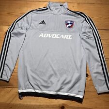 Jaqueta de futebol masculina FC Dallas Track adulto cinza médio Adidas Climacool MLS com zíper comprar usado  Enviando para Brazil