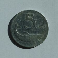 5 lire 1954 usato  Moncalieri