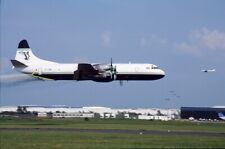 Używany, ATLANTIC AIRLINES, Electra, G-LOFE, w Coventry, w 2003 roku, DWIE zjeżdżalnie lotnicze na sprzedaż  Wysyłka do Poland