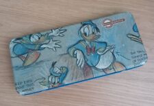 Retro Vintage Rough Donald Duck Pencil Case Tin Euromic Denmark 4600 KOGE for sale  Shipping to South Africa