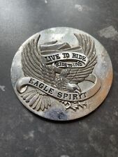 Used, Live To Ride... Ride To Live Chrome Motorbike Filter Cover - Eagle Spirit for sale  Shipping to South Africa
