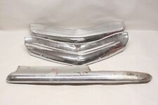 Original Lot/3 1947 1948 Chevrolet Car Chrome Grill Bars for Restoration CORE for sale  Shipping to South Africa