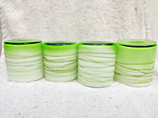 Abajur decorativo vintage branco e verde neon cor vidro 4 peças G799, usado comprar usado  Enviando para Brazil