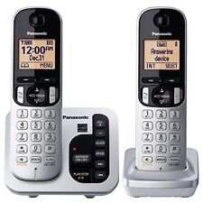 Panasonic DECT 6.0 Expandable Cordless Phone System Answering Machine KX-TGC222S, used for sale  Shipping to South Africa