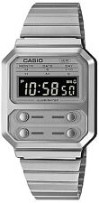 Casio Casio Collection Vintage Srebrny męski zegarek na rękę A100WE-7BEF na sprzedaż  Wysyłka do Poland