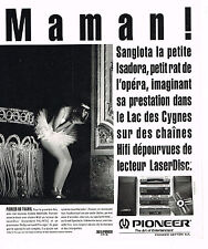 PUBLICITE ADVERTISING 064 1994  PIONEER  lecteur laserdisc petit rat Opéra, occasion d'occasion  Roquebrune-sur-Argens