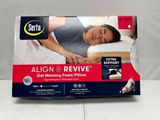 Used, Serta Align & Revive Gel Memory Foam Pillow Extra Support  Size Queen New  for sale  Shipping to South Africa