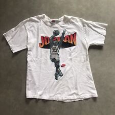 Camiseta Vintage Nike Michael Jordan EUA 90s Rara Gráfica Basquete NBA Etiqueta Cinza comprar usado  Enviando para Brazil