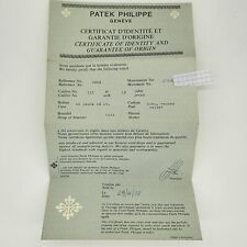 Certificato patek philippe usato  Novi Ligure