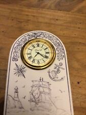 Faux scrimshaw clock for sale  COVENTRY