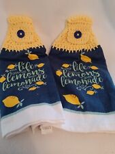 2 toalhas de cozinha pré-penduradas duplas de crochê ~ COZINHA comprar usado  Enviando para Brazil