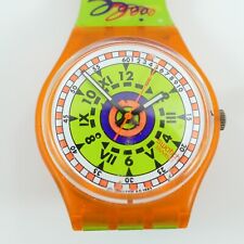 Swatch - SEA TRAFFIC - 1999 - Watch Limited Singapore Millennium Mania Orange, used for sale  Shipping to South Africa