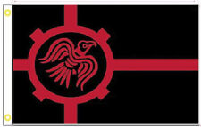 12X18 NORDIC VIKING RAVEN RED BLACK BOAT FLAG BANNER 100D W/ GROMMETS for sale  Shipping to South Africa