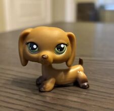Littlest Pet Shop LPS #139 Brown Dachshund Dog Green Eyes 2005 Hasbro Puppy Toy for sale  Shipping to South Africa