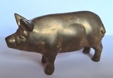 Vintage brass pig for sale  Shipping to Ireland